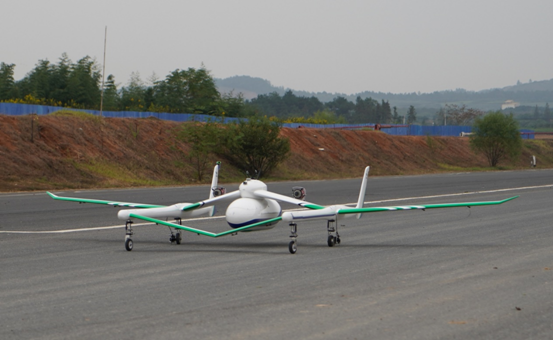 Tian Gong cargo drone on runway Tian Gong cargo drone on runway